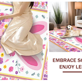 Whimsical Colorful Bunny Print(Pink)