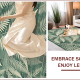 Ultra Soft Area Rug, Non Slip, Stain Resistant, Washable Area Rugs for Living Room, Bedroom, Elegant Vintage Floral Print Aesthetic(Green)