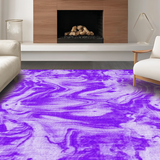 Ultra Soft Area Rug, Non Slip, Stain Resistant, Washable Area Rugs for Living Room, Bedroom, Stylish Contemporary Blended Tones(Purple)