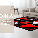 Edgy Abstract Guitar Composition(Black)