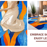 Chic Contemporary Abstract Design(Blue)