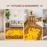 Lively Retro Cosmic Floral Style(Yellow)
