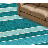 Ultra Soft Area Rug, Non Slip, Stain Resistant, Washable Area Rugs for Living Room, Bedroom, Waterproof Outdoor Camping RV Beach Mat(Blue)