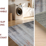 Artistic Gray Rust Abstract Motif(Gray)