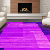 Ultra Soft Area Rug, Non Slip, Stain Resistant, Washable Area Rugs for Living Room, Bedroom, Contemporary Textured Overtufted Design(Purple)