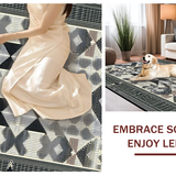 Elegant Striped Diamond Motif(Gray)