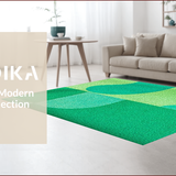 Ultra Soft Area Rug, Non Slip, Stain Resistant, Washable Area Rugs for Living Room, Bedroom, Modern Abstract Non-Shedding(Green)