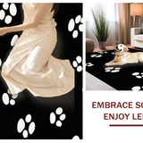 Ultra Soft Area Rug, Non Slip, Stain Resistant, Washable Area Rugs for Living Room, Bedroom, Whimsical Soft Textured Animal Print(Black)