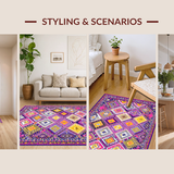 Chic Multi Colored Diamond Motif(Pink)