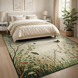 Butterfly Meadow Floral Area Rug