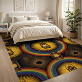 Rainbow Lantern Geometric Area Rug