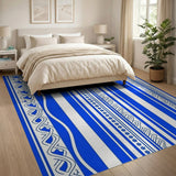 Blue Celtic Knot Stripe Heritage Rug
