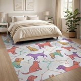 Rainbow Pets Constellation Kids Area Rug