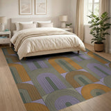 Multi-Color Geometric Arch Area Rug