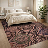 Ornate Quatrefoil Persian Area Rug
