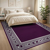 Purple Persian Border Area Rug