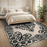 Vintage Floral Medallion Area Rug
