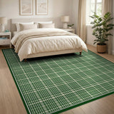 Classic Green Plaid Checkered Area Rug