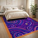 Galactic Swirl Multi-Color Area Rug