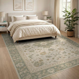 Beige Floral Vintage No. 7 Area Rug