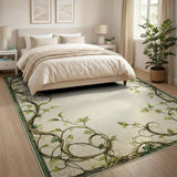 Vintage Ivy Vine Border Area Rug