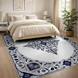 Black and White Traditional Persian Ornate Black White Traditional Persian Rug