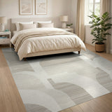 Modern Arch Geometric Beige Area Rug