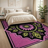 Pink Mandala Sun Area Rug