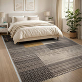 Gold Polka Dot Geometric Modern Area Rug
