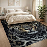 Tribal Leopard Gaze Area Rug