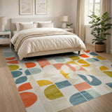 Vibrant Geometric Multi-Color No. 29 Area Rug