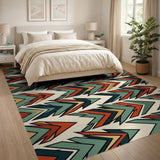 Bold Multi-Color Arrow Southwestern Rug