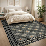 Black Heritage Tribal Geometric Area Rug