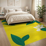 Sunny Yellow Jasmine Bloom Area Rug