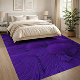 Purple Fibrous Spike Abstract Area Rug