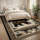 Southwestern Grizzly Bear Area Rug