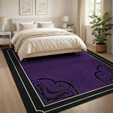 Purple Swirl Abstract No. 4 Area Rug