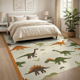 Dinosaur Friends Kids Washable Area Rug