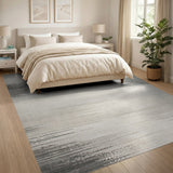 Abstract Area Sweeping Grey Abstract Area Rug