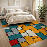 Geometric Modern Bold Geometric Multi-Color Area Rug