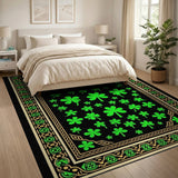 Shamrock Scatter Green Area Rug