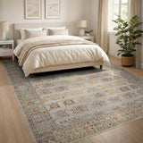 Intricate Geometric Persian Motif Area Rug