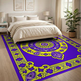 Purple Medallion Traditional Persian Area Rug