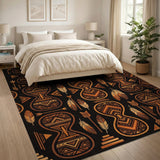 Southwestern Tribal Hourglass Feather Area Rug