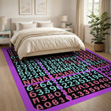 Geometric Modern Multi-color and Patterns Vibrant Multi-Color Geometric Modern Area Rug