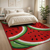 Multi-color and Patterns Fruit Pattern Watermelon Slice Fruit Pattern Area Rug