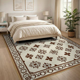 Traditional Persian Beige Traditional Persian Motif Area Rug