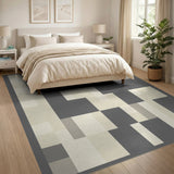 Modern Geometric Grey No. 5 Area Rug