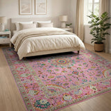 Pink Floral Vintage No. 11 Area Rug