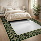 Ornate Emerald Arch Persian Area Rug